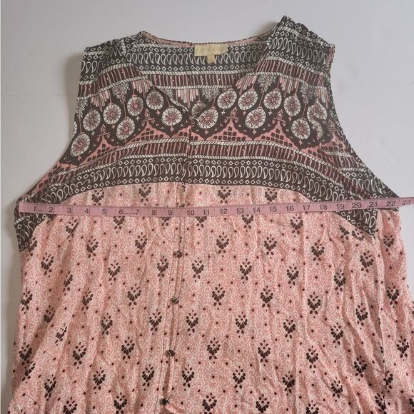 Lucy & Laurel Boho Print Sleeveless Top – 1X - Picture 3 of 8